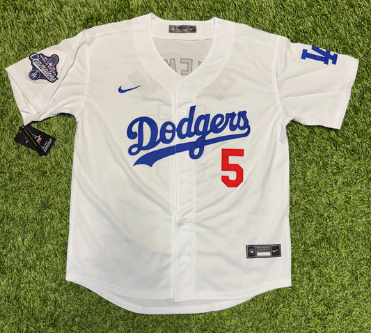 Freddie Freeman Dodgers Jersey - 2025 Champions Patch - White