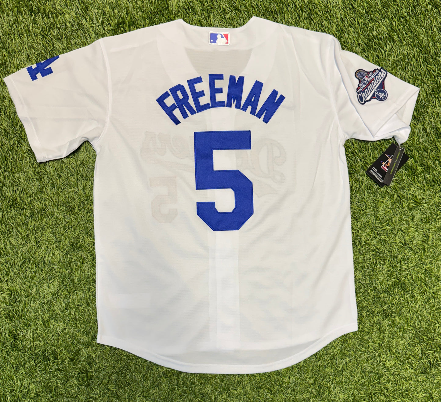 Freddie Freeman Dodgers Jersey - 2025 Champions Patch - White