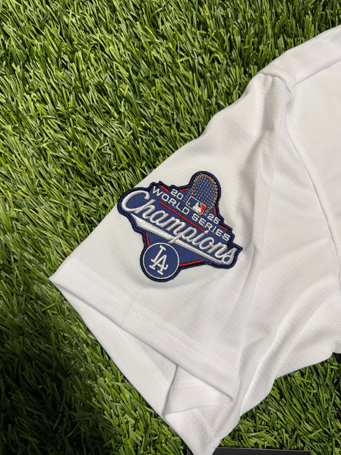 Shohei Ohtani Dodgers Jerseys - 2025 Champions Patch - Gray